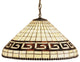 21 Wide Greek Key Pendant 605