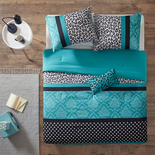 Mi Zone Microfiber Printed Comforter Set, Full/Queen