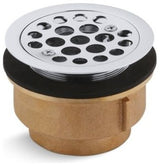 Kohler Service Sink Strainer Tapped For 2" Npt, Polished Chrome