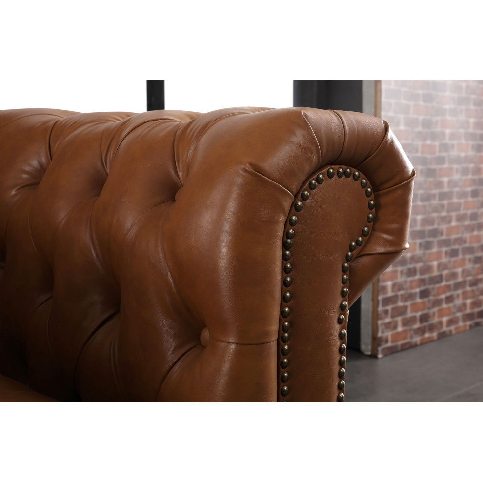Gustav Transitional Chesterfield Loveseat