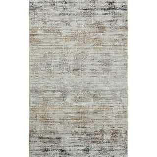 Brimah Gray/Ivory/Multi Distressed Stripe High-Low Indoor Area Rug, 7'9" X 9'9"