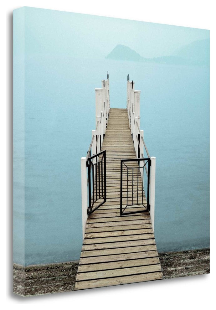 "Menaggio Pier" By Alan Blaustein, Giclee Print on Gallery Wrap Canvas