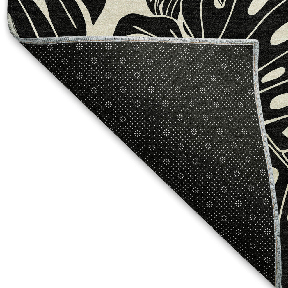 Addison Premium Washable Mayfield AMF211 Black 9' x 12' Rug