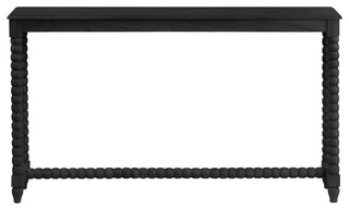 Mindi Wood Black Console Sofa Table