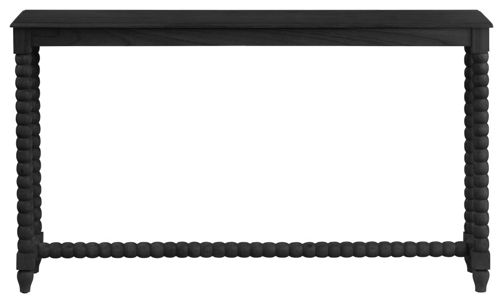 Mindi Wood Black Console Sofa Table