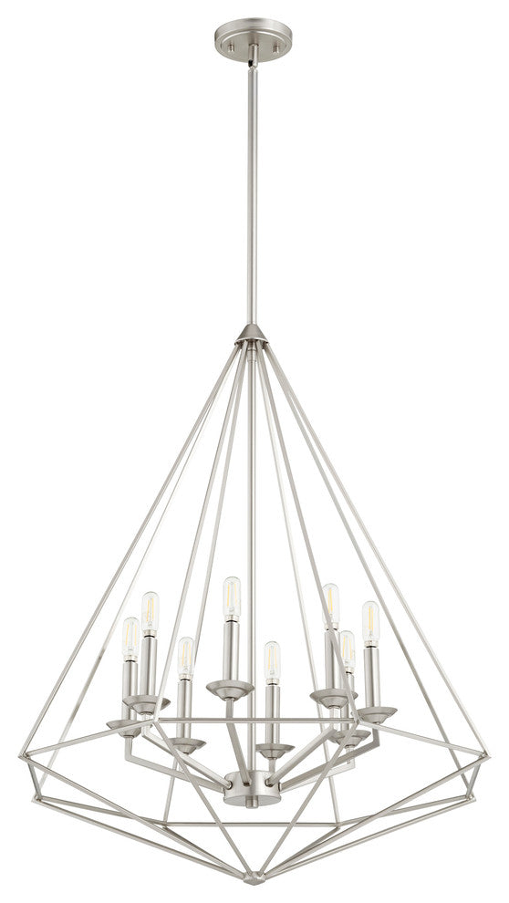 Bennett 8-Light Pendant, Satin Nickel