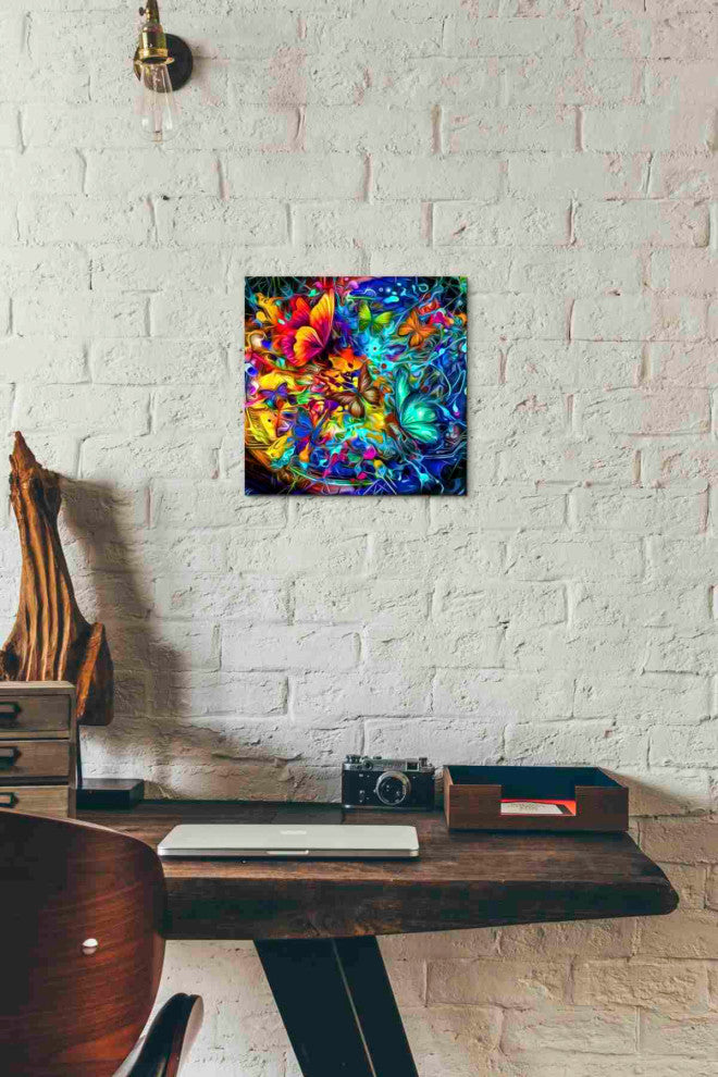 Epic Graffiti "Melting Pot" Giclee Canvas Wall Art, 12"x12"