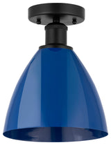 Innovations 616-1F-BK-MBD-75-BL 1 Light Semi-Flush Mount, Matte Black