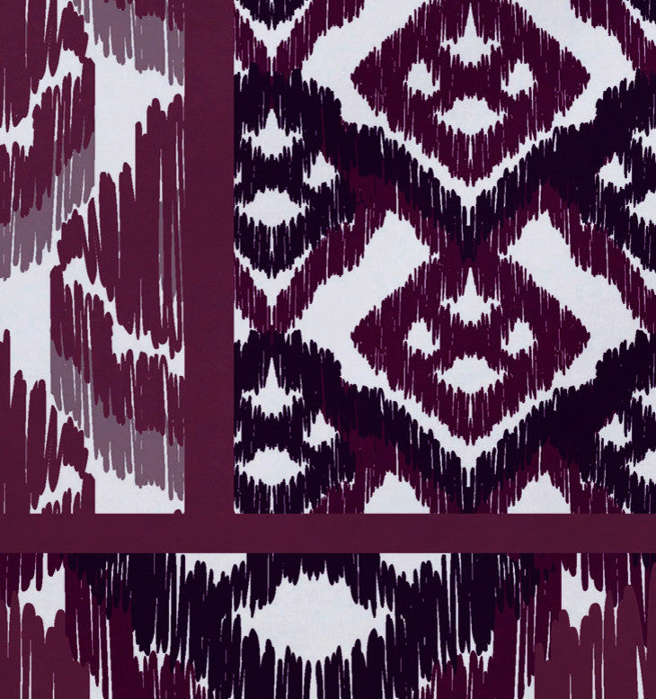 18"x14" Free Spirit, Geometric Print Placemat, Purple, Set of 4