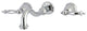 Kingston Brass Wall Mount Bathroom Faucet, Polished Chrome