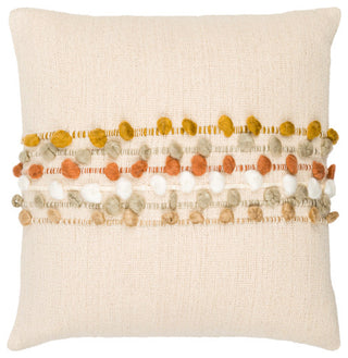 Surya Maysville Light Beige Pillow Shell With Polyester Insert 20"H X 20"W
