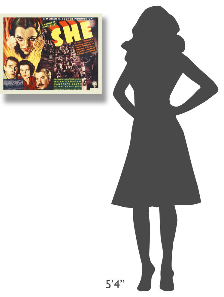 "SHE" Stretched Canvas Giclee by Hollywood Photo Archive, 24x20"