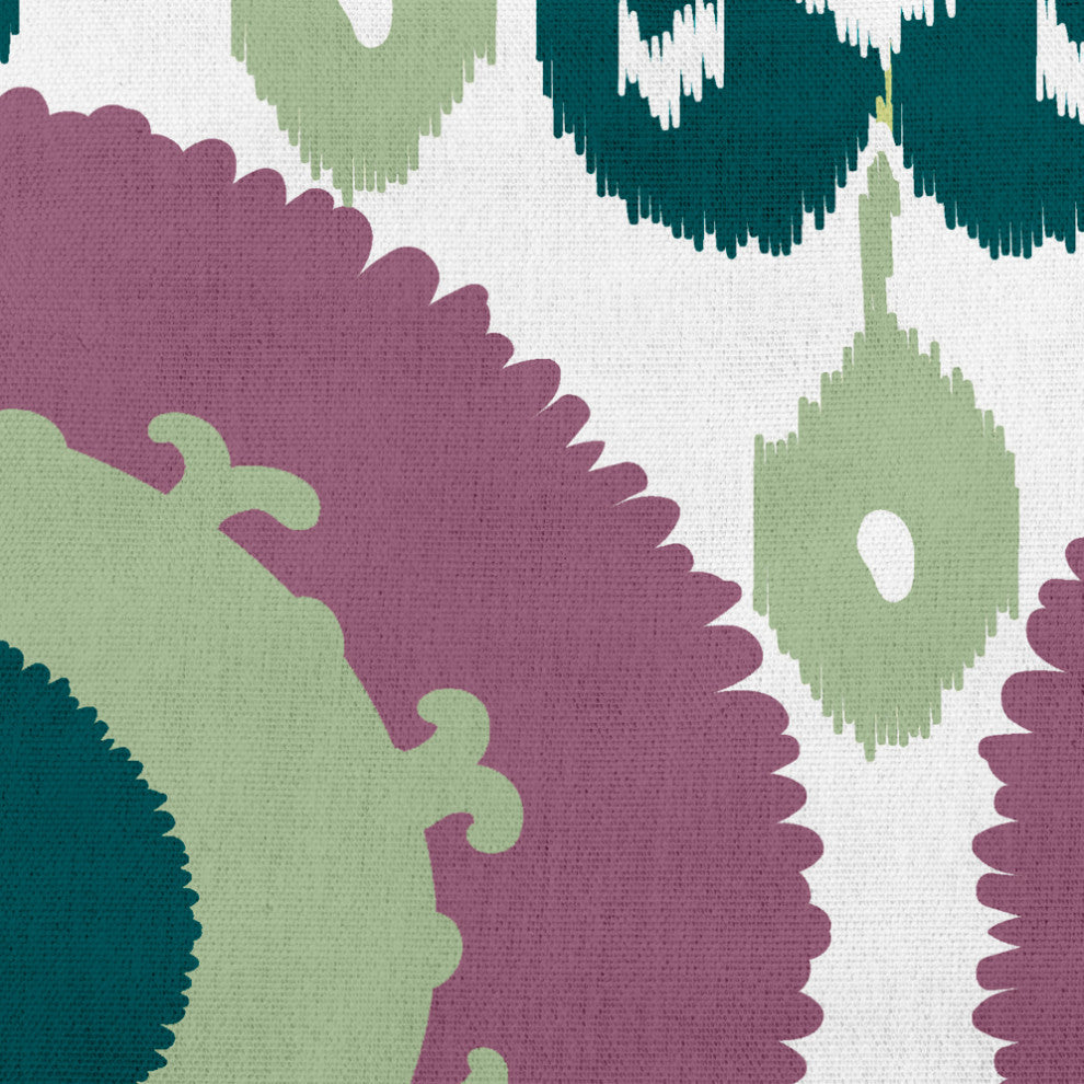 Boho Decorative Throw Pillow, Green, 26x26"