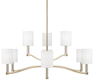Capital Lighting 457091-715 Ingrid 9 Light 40"W Chandelier - Matte Brass