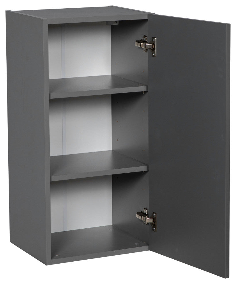 24 x 30 Wall Cabinet-Single Door-with Grey Gloss door