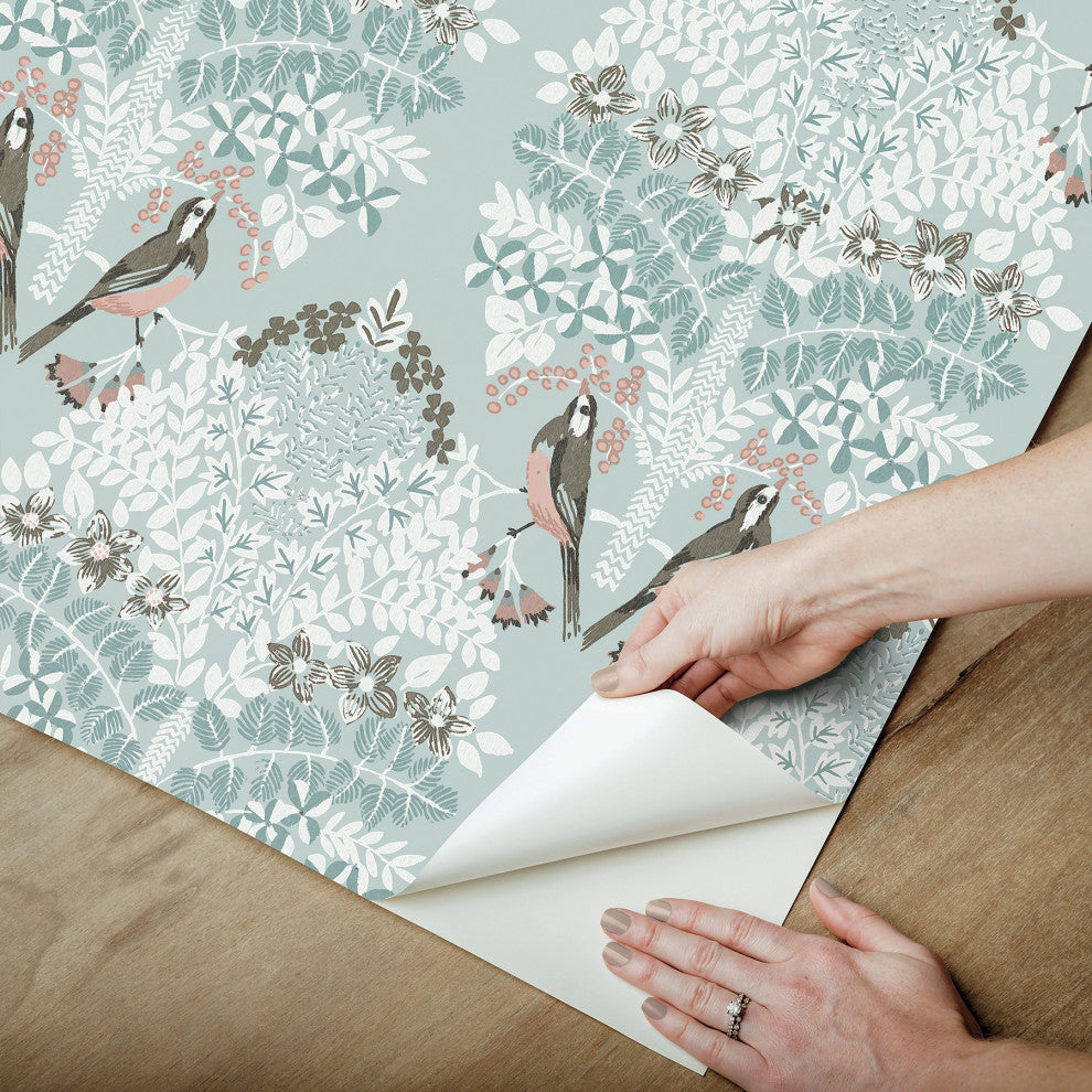 Blue Multi Otis Peel & Stick Wallpaper