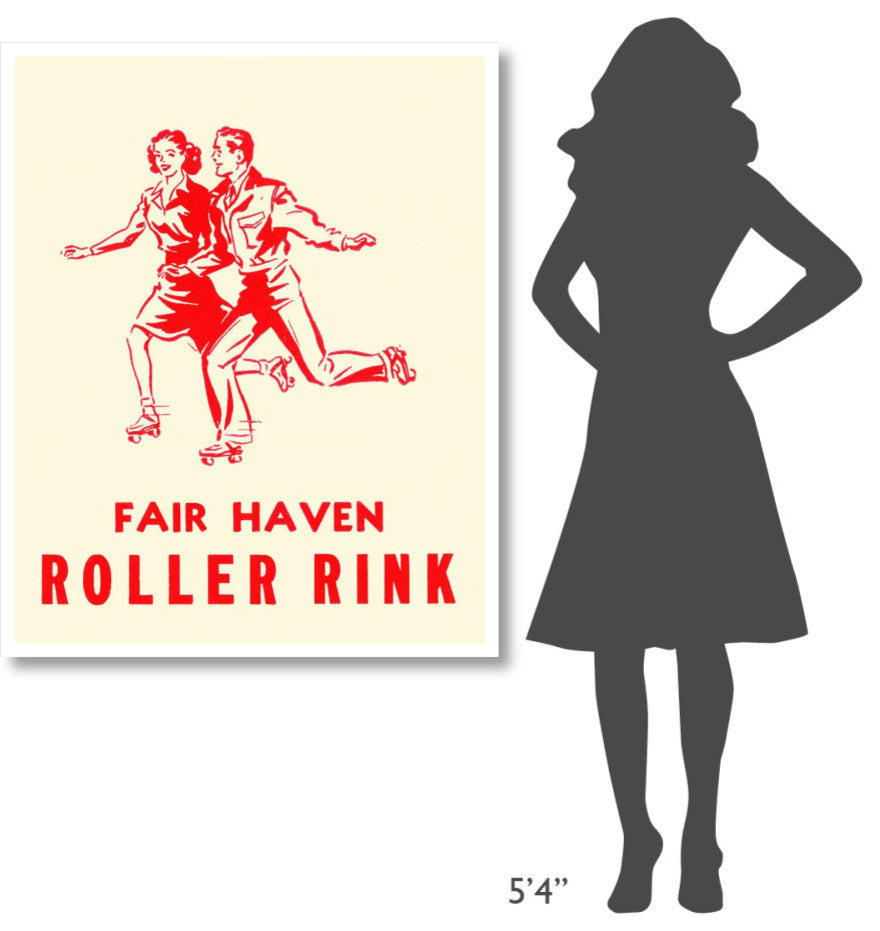 "Fair Haven Roller Rink" Digital Paper Print by Retrorollers, 37"x46"
