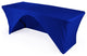 LA Linen Open Back Spandex Tablecloth, Royal Blue, 72"x30"x30"