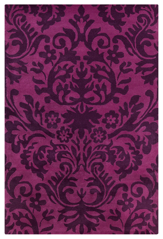 Allie Floral Contemporary Area Rug