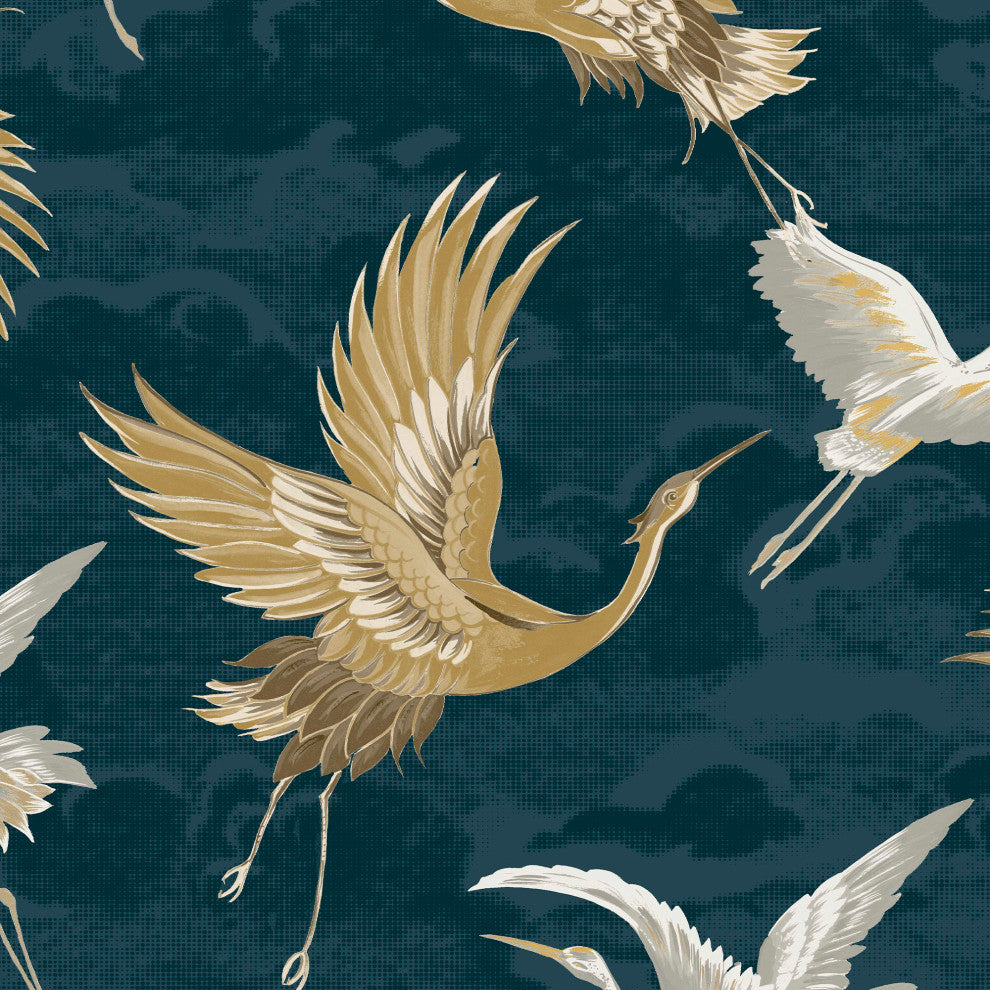 Sublime Kranes Wallpaper, Petrol
