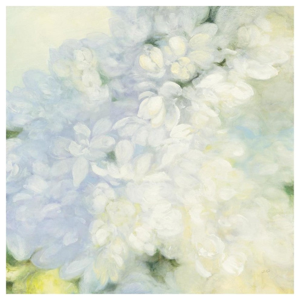 "White Lilacs Bright" Digital Paper Print by Julia Purinton, 32"x32"