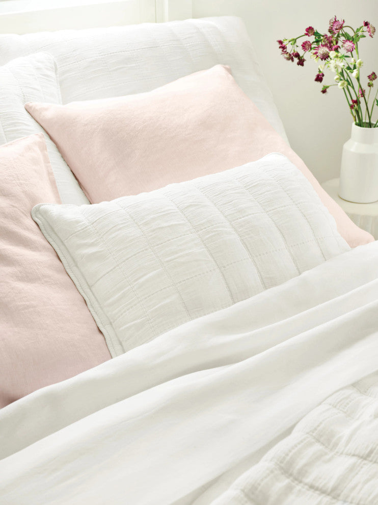 Monet White Quilted Coverlet