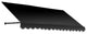 Awntech 6' Dallas Retro Acrylic Fabric Fixed Awning, Black