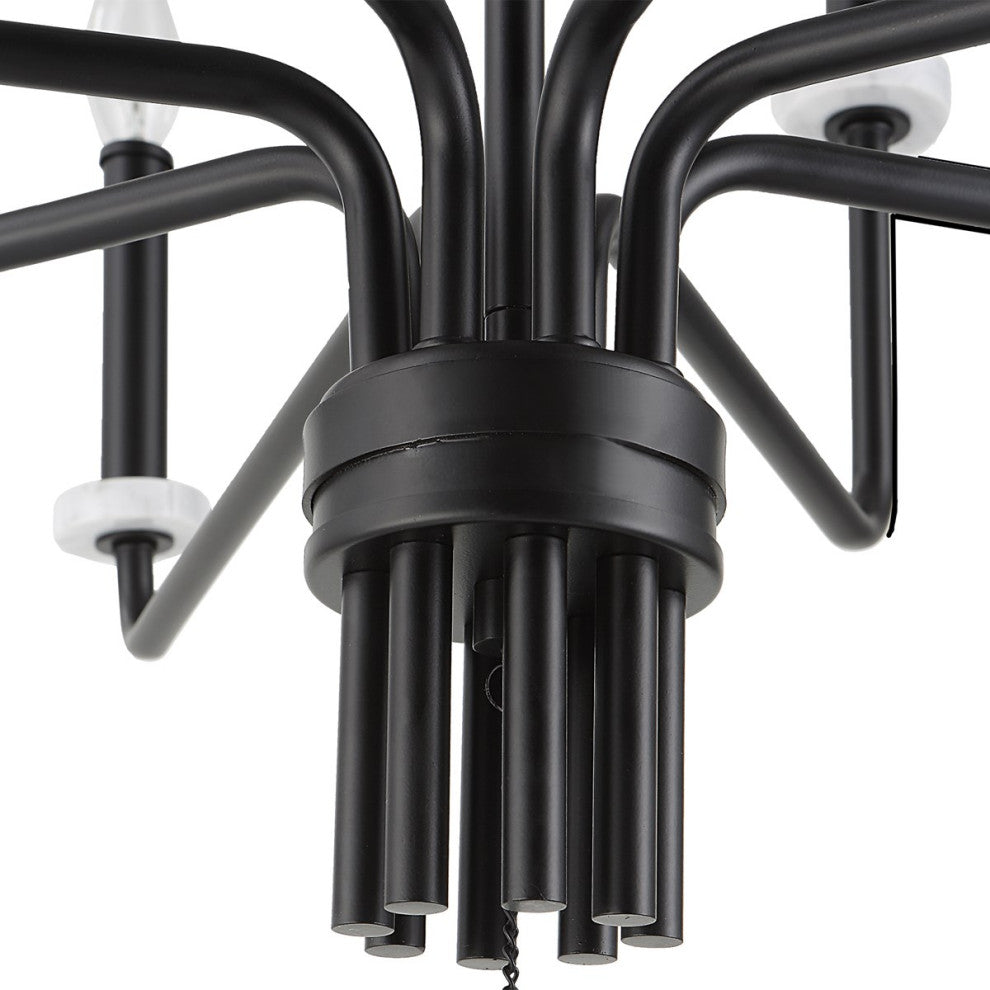 Uttermost Ebony Elegance 8-Light Chandelier 21353