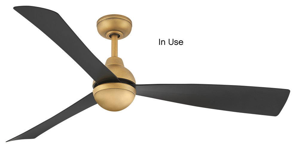 Hinkley Una Light Kit Cover for 44", 56" fan, Heritage Brass