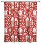 Mr. and Mrs. Claus Pattern 71x74 Shower Curtain