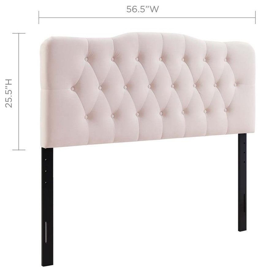 Annabel Full Diamond Tufted Performance Velvet Headboard