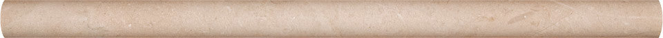 Crema Marfil Pencil Molding, 3/4"x12", Set of 50