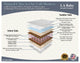Naturally Organic I Mattress - Two in One, Natural Bamboo Cover