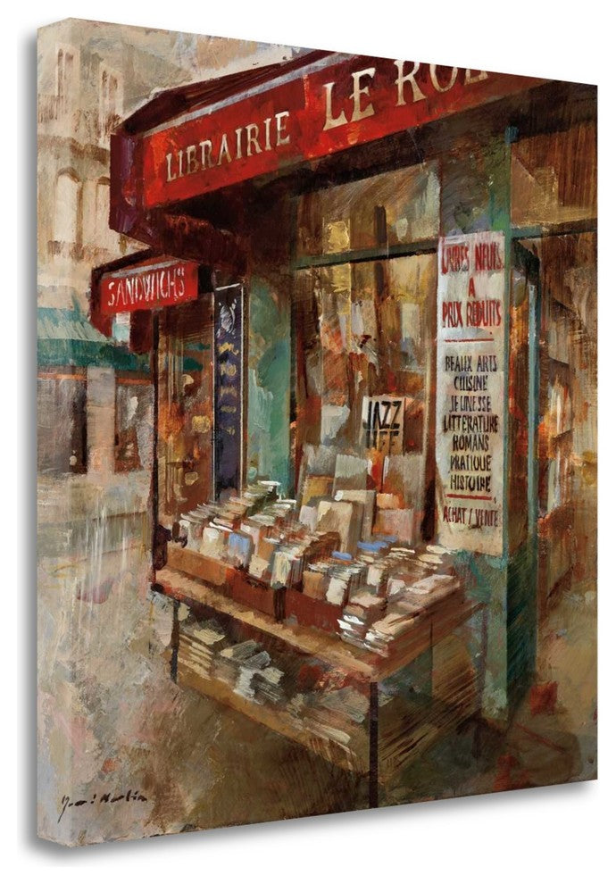 "Librairie Paris" By Noemi Martin, Giclee Print on Gallery Wrap Canvas