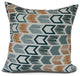 Arrow, Geometric Print Outdoor Pillow, Teal, 20" x 20"