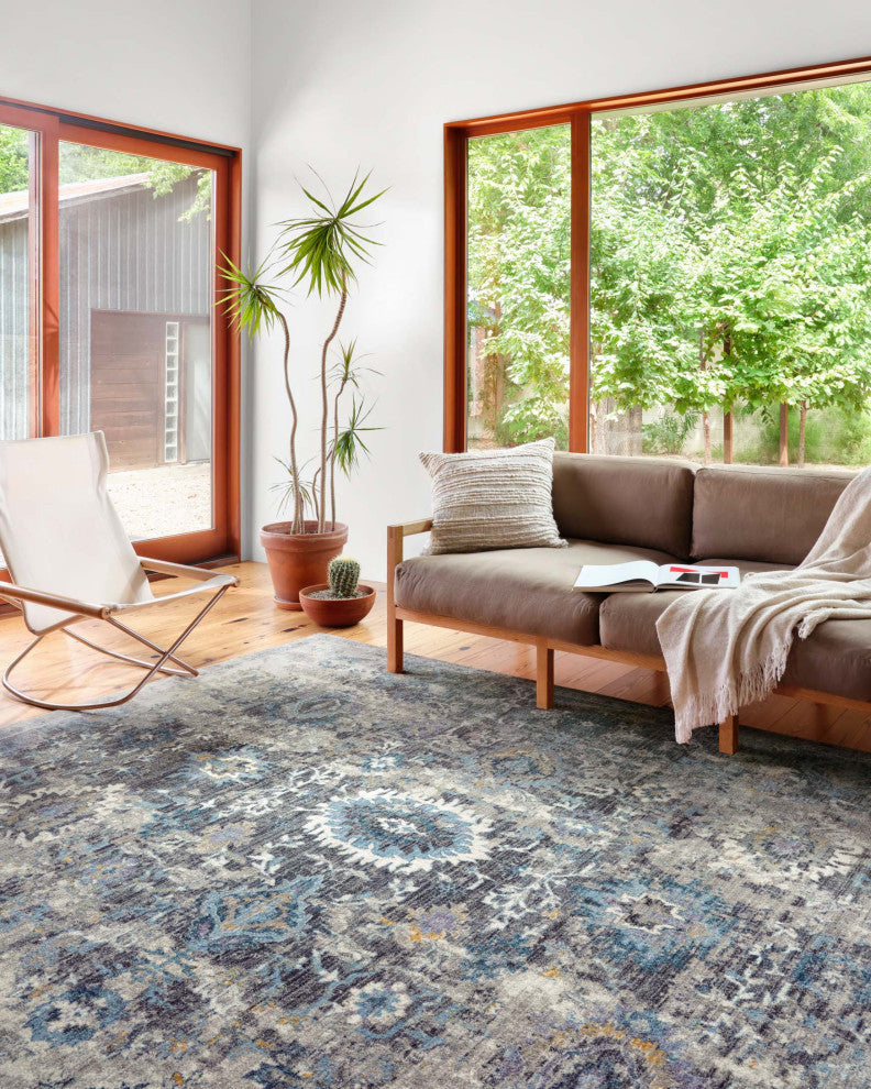 Samra SAM-02 Gray/Multi 2'3"x3'10" Area Rug