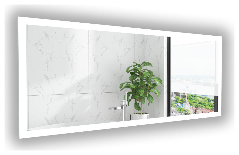 Sabrina Modern LED Bathroom Vanity Mirror, 30"x72"