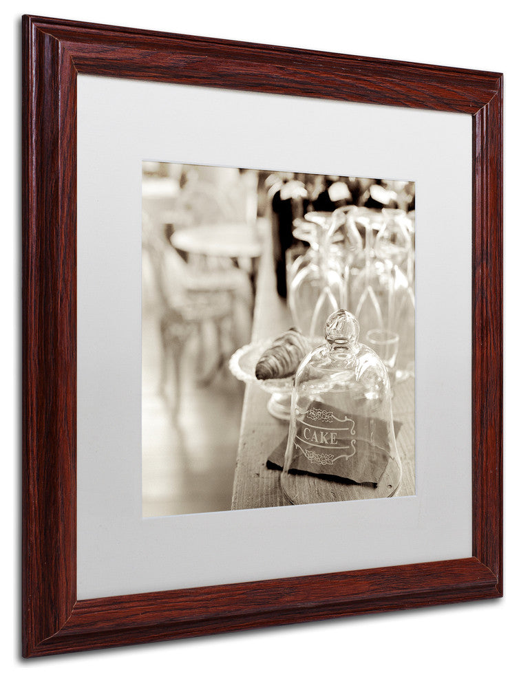 Alan Blaustein 'Lombardy IV' Art, Wood Frame, White Mat, 16x16