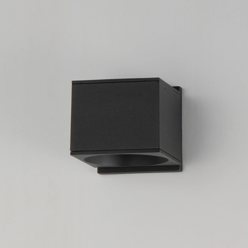 Maxim 86215 Stout 5" Tall LED Outdoor Wall Sconce - 3000K - Black