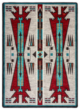 Horse Thieves Oka, Beige, 5'x8'