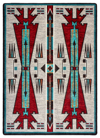 Horse Thieves Oka, Beige, 5'x8'