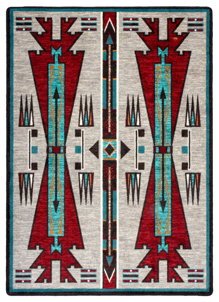 Horse Thieves Oka, Beige, 5'x8'