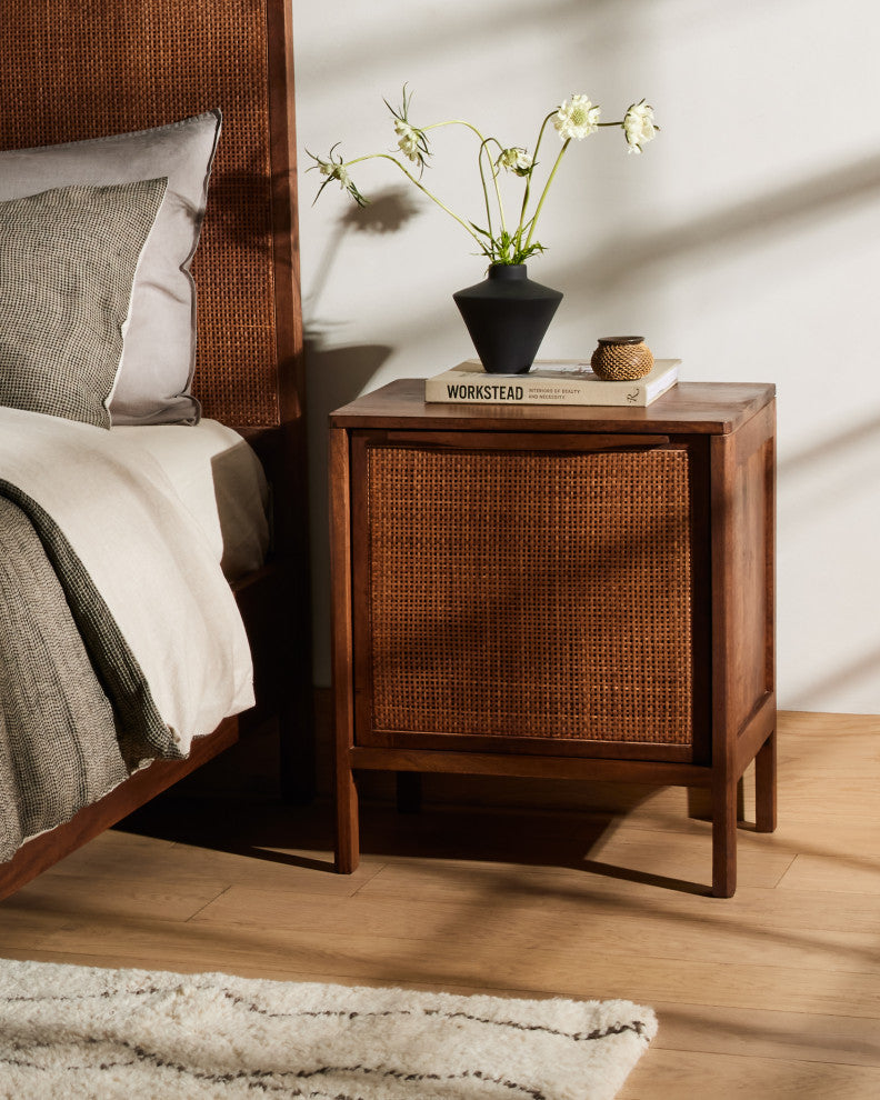 Sydney Right Nightstand-Brown Wash