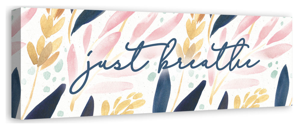 Just Breathe 12x36 Canvas Wall Art