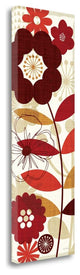 "Floral Pop Panel I" By Michael Mullan, Giclee Print on Gallery Wrap Canvas