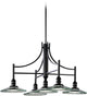 3-Light Black Interior Pendant
