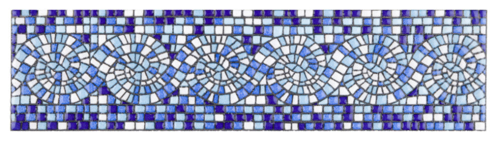 Captain Riptide Pacific Blue Ceramic Wall Trim