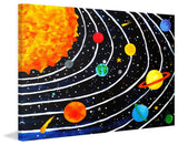 Marmont Hill, "Solar System Black" by Nicola Joyner on Wrapped Canvas, 45x30