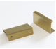 RCH Modern Stainless Steel Finger Edge Pull, Various Finishes, Brushed Gold, 2 4