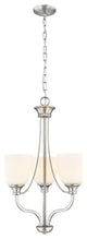 Alberta 3 Light 18" Brushed Nickel Chandelier